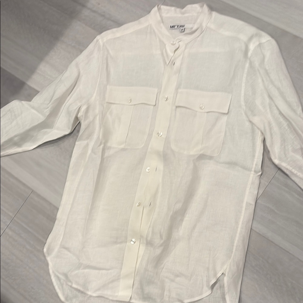 Mr Turk button front linen shirt